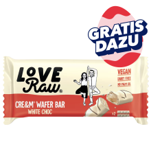 LoveRaw Vegan White Chocolate Waffelriegel